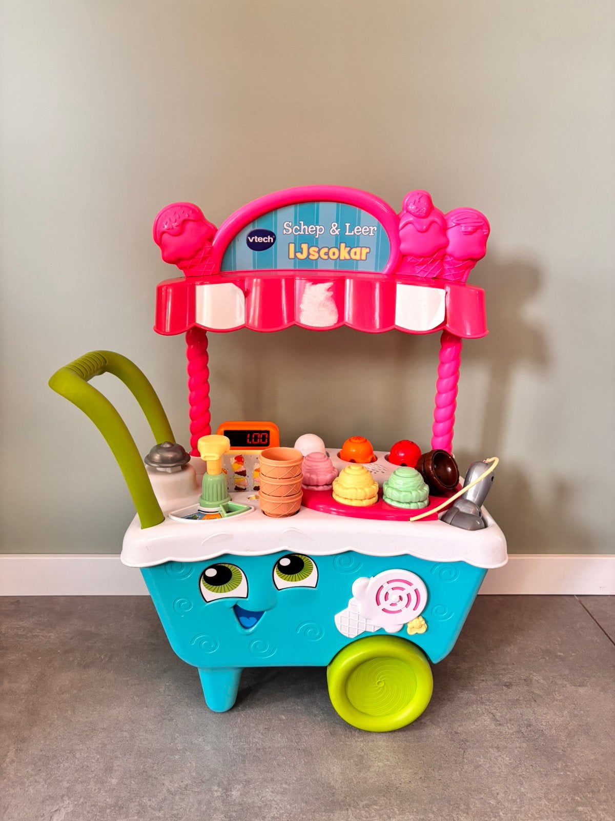 Vtech schep en leer ijscowagen, Ophalen, Gebruikt, 2 tot 4 jaar