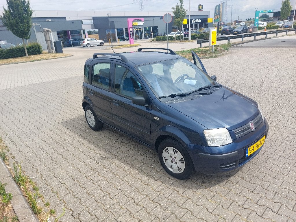 Fiat Panda 1.2 44KW 60PK 2008 Blauw, Auto's, Voorwielaandrijving, Stof, 1242 cc, Climate control