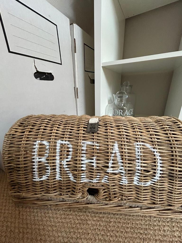 Riviera Maison broodmand, Ophalen, Broodtrommel, Natuurlijk materiaal, Zo goed als nieuw