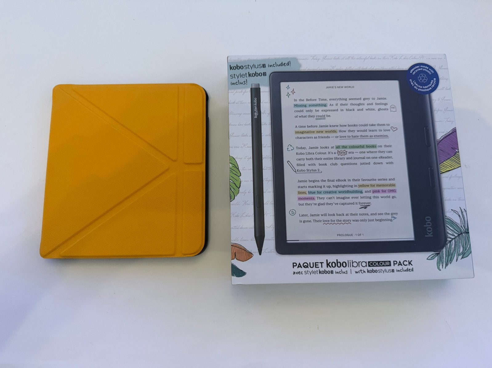 Kobo Libra Colour E-reader – Stylus 2 – Sleepcover, Computers en Software, Verzenden, Kobo, Kobo, Zo goed als nieuw