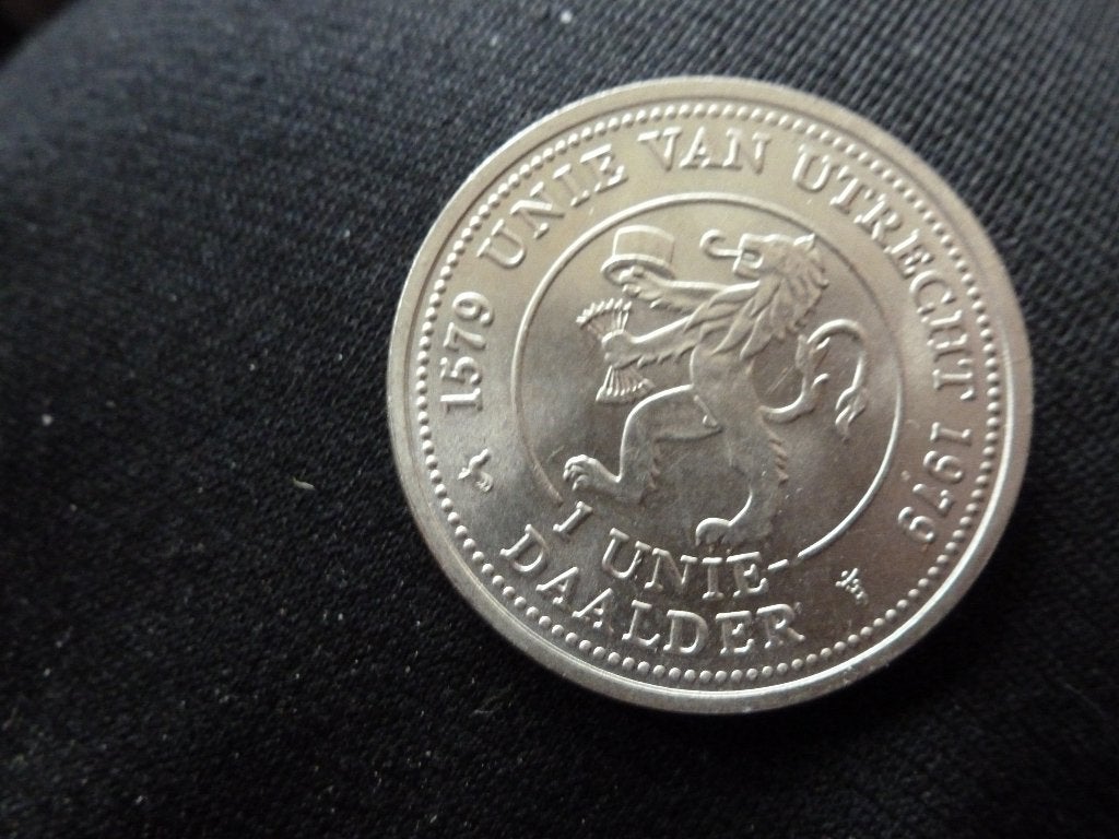 Penning Uniedaalder - Unie van Utrecht 400 jaar 1979 UNC, Ophalen of Verzenden, Overige materialen, Nederland