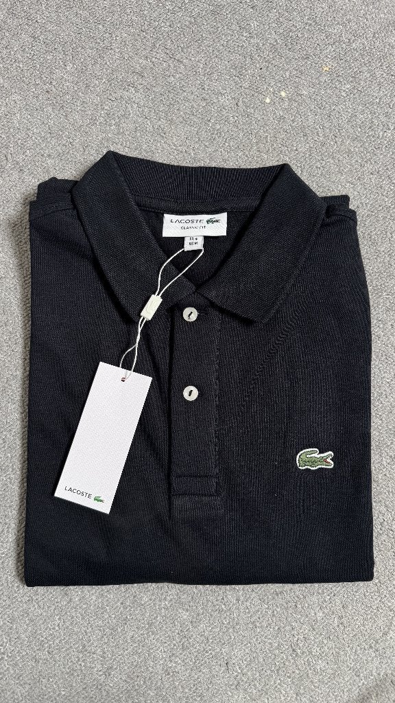 Lacoste Polo Shirt Zwart - Maat M, Nieuw, Verzenden, Maat 48/50 (M), Lacoste