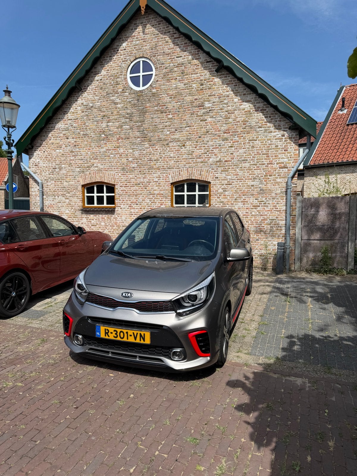 Kia Picanto Gt-line 2019 Grijs met APK, Auto's, Voorwielaandrijving, 4 cilinders, Handgeschakeld, Particulier