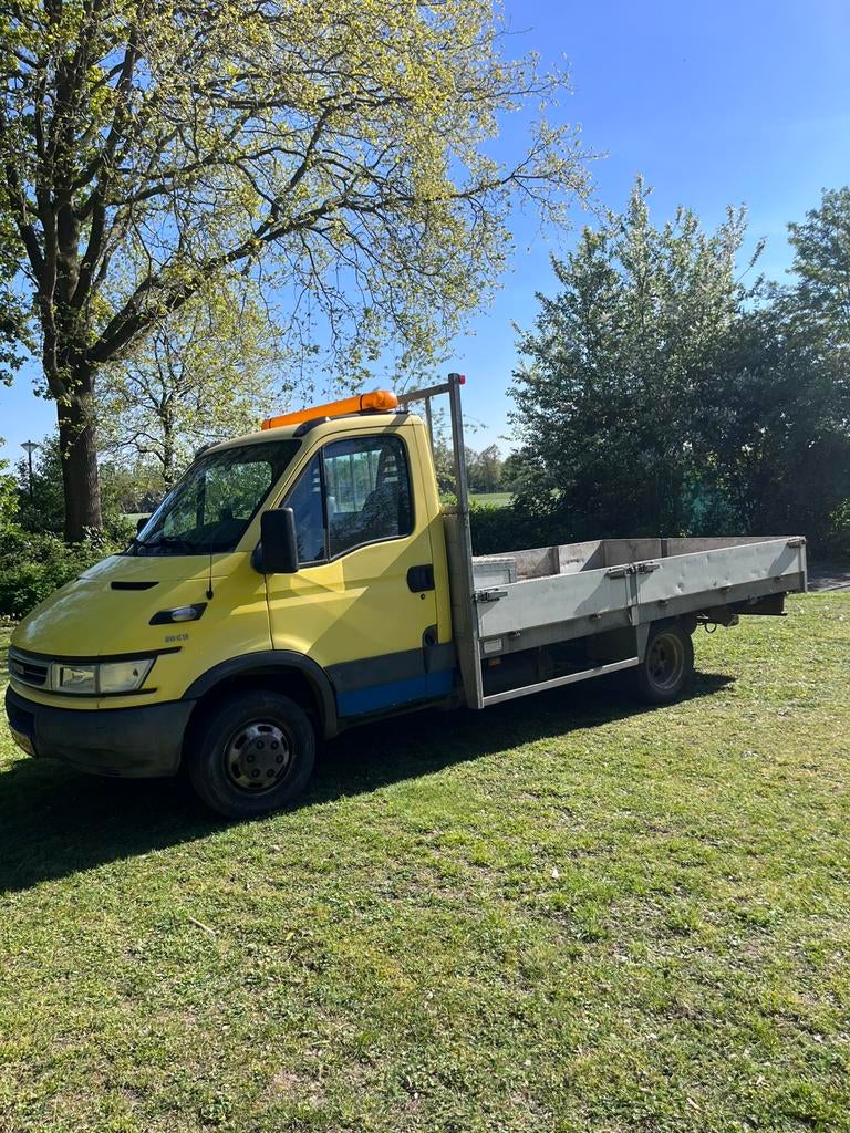 Iveco daily 50c open laadbak  2.8 cng /ook teruil, Lederen bekleding, 4 cilinders, Leder en Stof, Handgeschakeld