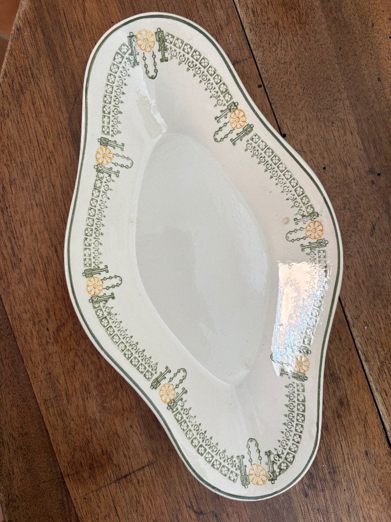 Franse faience schaaltje, Longwy Longjumeau, Ophalen of Verzenden