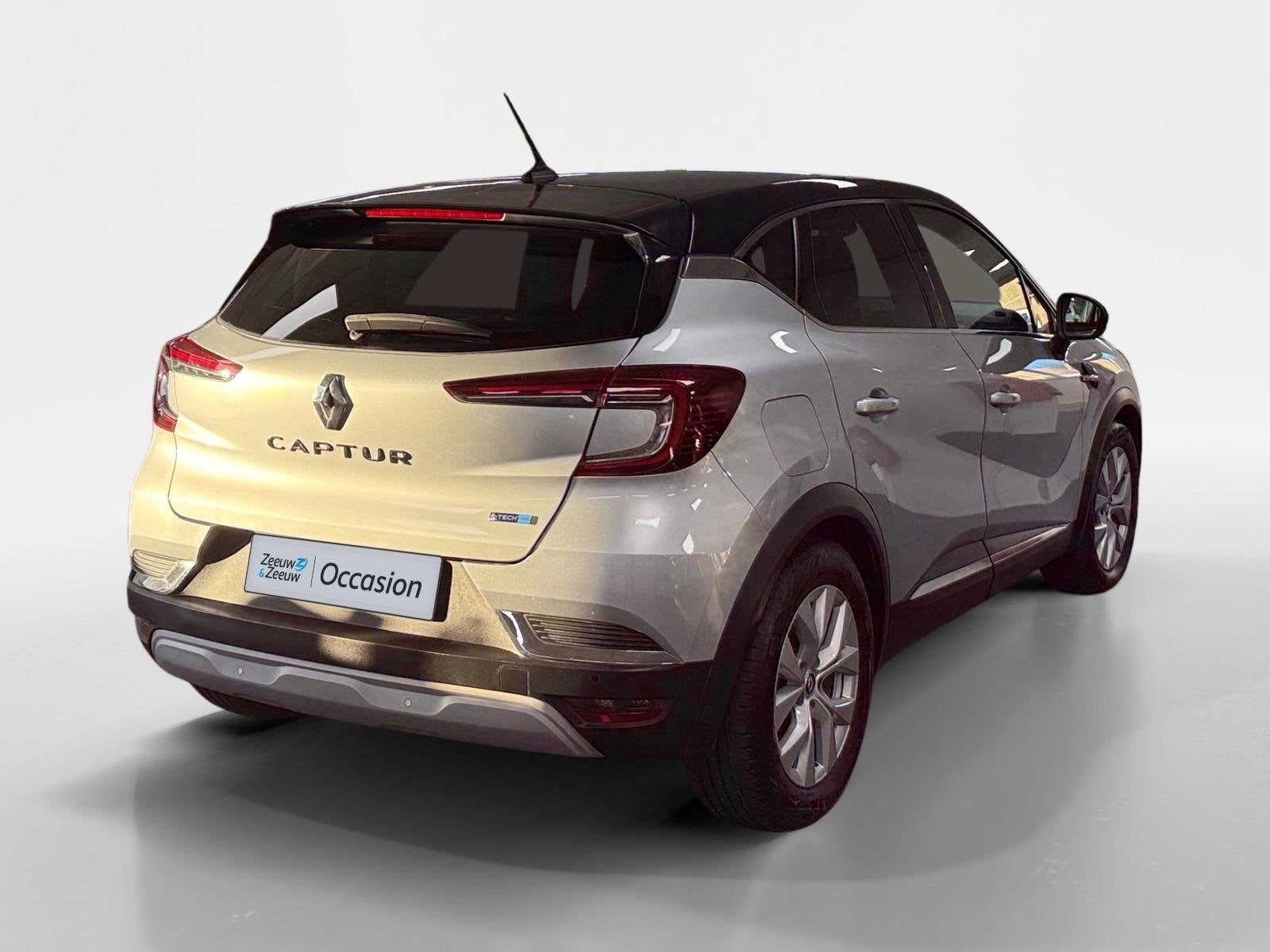 Renault Captur 1.6 E-Tech Hybrid 145 Intens AUTOMAAT AIRCO C, Auto's, 12 maanden, Gebruikt, Leder en Stof, Parkeersensor