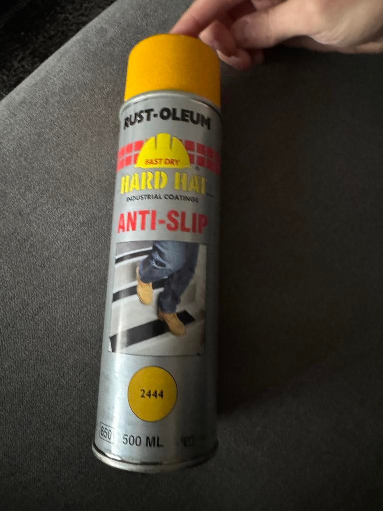 Rust-Oleum Anti-Slip Spray 500ml - Geel, Geel, Nieuw, Ophalen of Verzenden, Verf