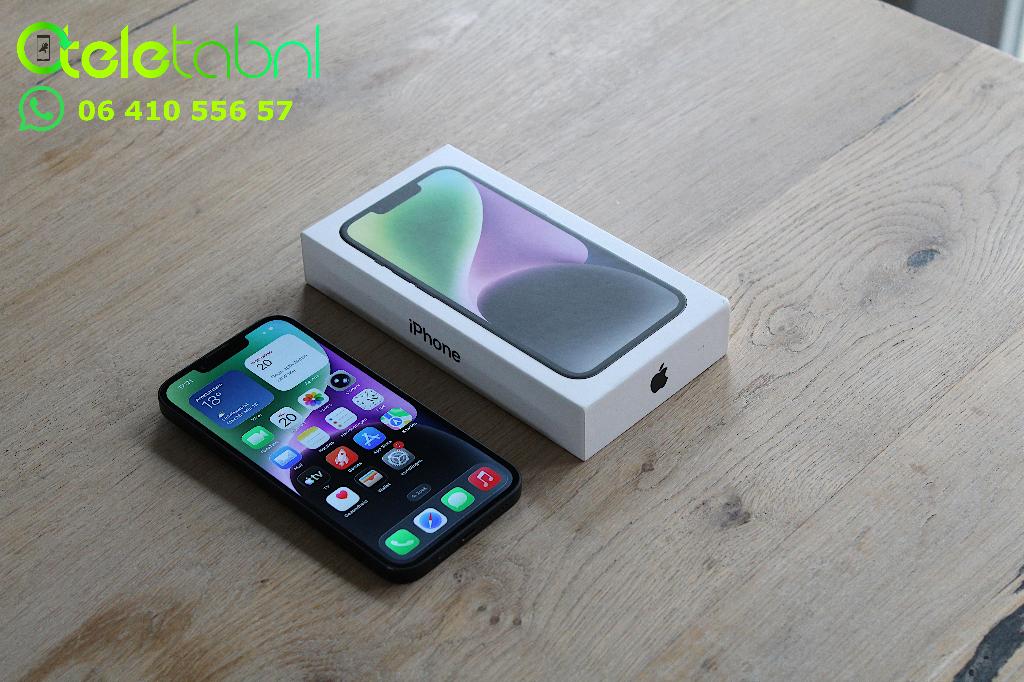 Apple iPhone 14 - 256GB - Zwart | Batterij 100% | Garantie, 256 GB, Apple, Apple, Zwart
