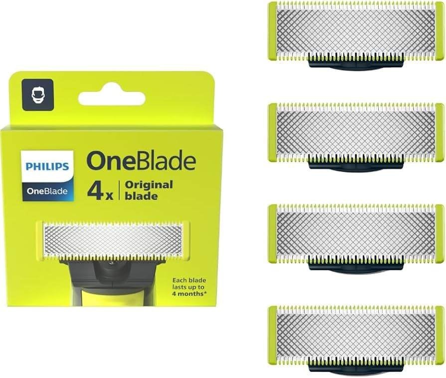 Philips OneBlade Scheermesjes - 4 stuks, Ophalen, Nieuw, Gehele gezicht