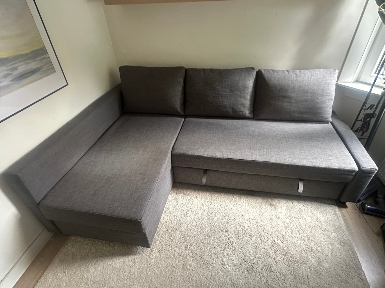 Ikea FRIHETEN slaapbank met opberger, Ophalen, Zo goed als nieuw