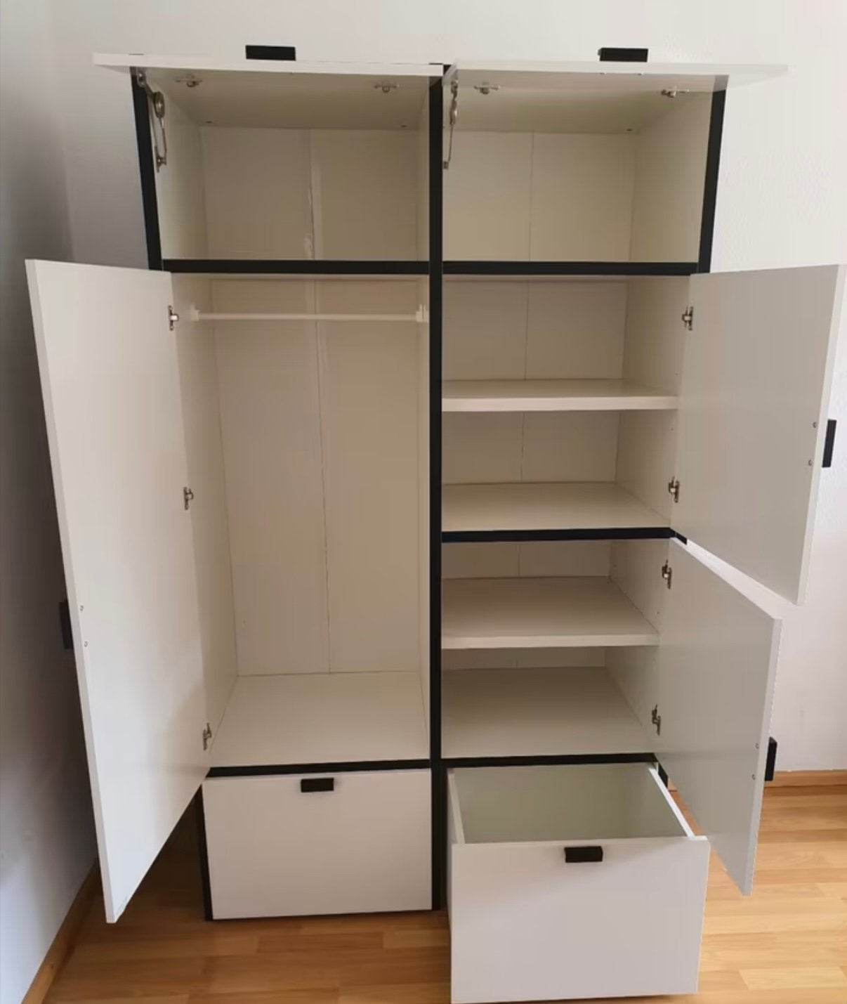Ikea kast Odda zwart wit, Ophalen, Zo goed als nieuw, 25 tot 50 cm, 50 tot 100 cm