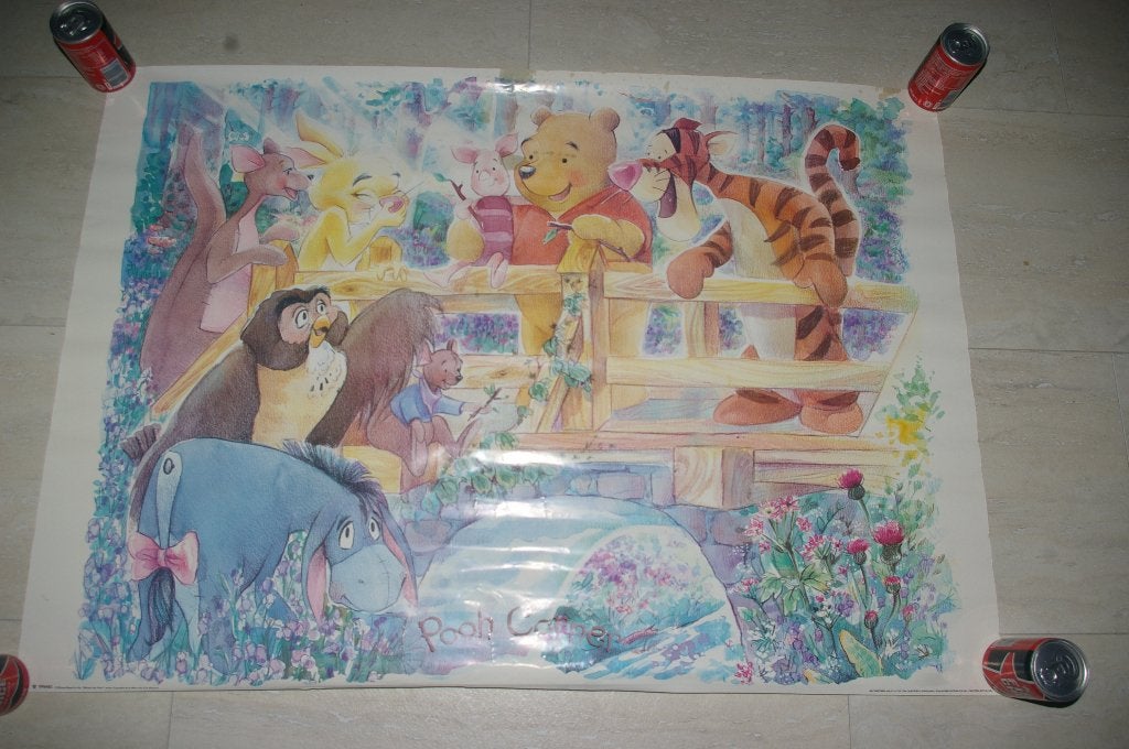 Poster Van Winnie the Pooh corner., Ophalen of Verzenden, Nieuw, A1 t/m A3, Film en Tv