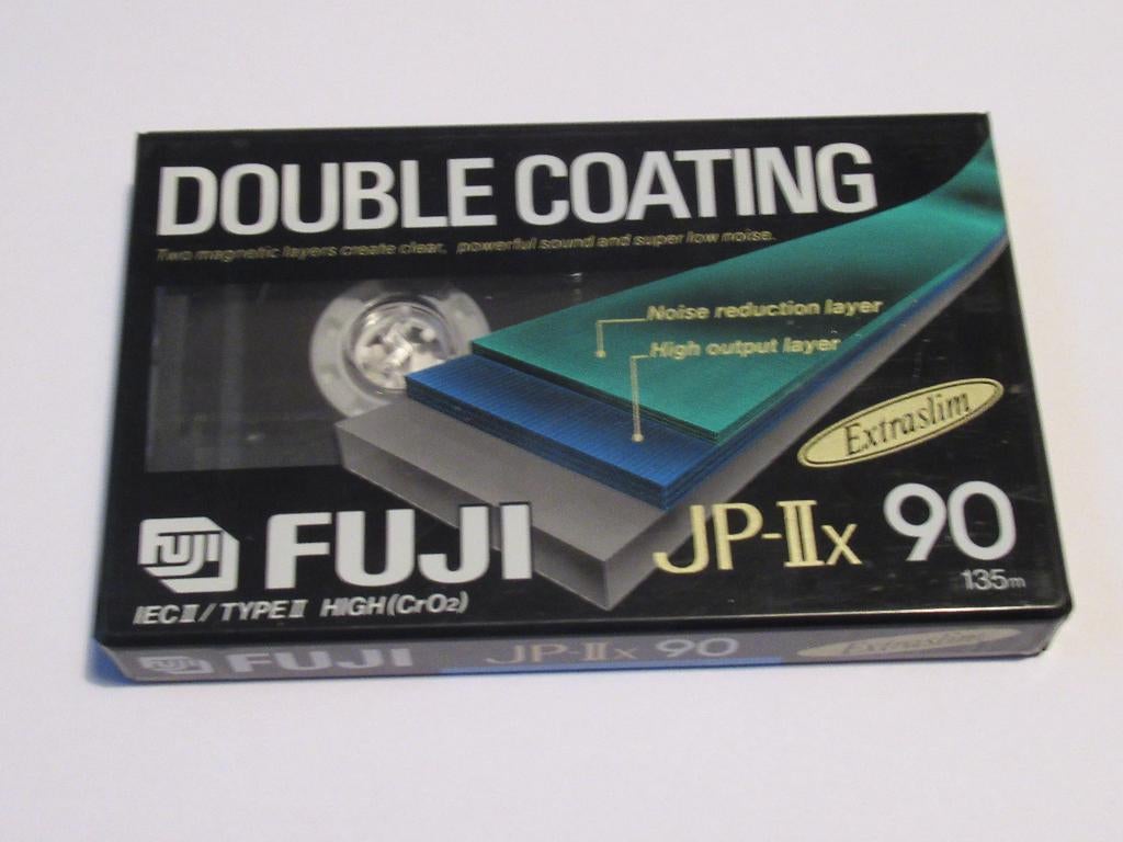 FUJI JP II 90 Double Coating Slim Case cassettebandje, NIEUW, Verzenden, Overige genres, 1 bandje, Nieuw in verpakking