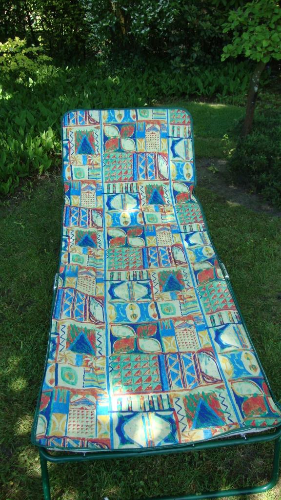 Vintage Stretcher, Ligbed, Zonnebed, Campingbed Opvouwbaar., Ophalen, Zo goed als nieuw, Overige