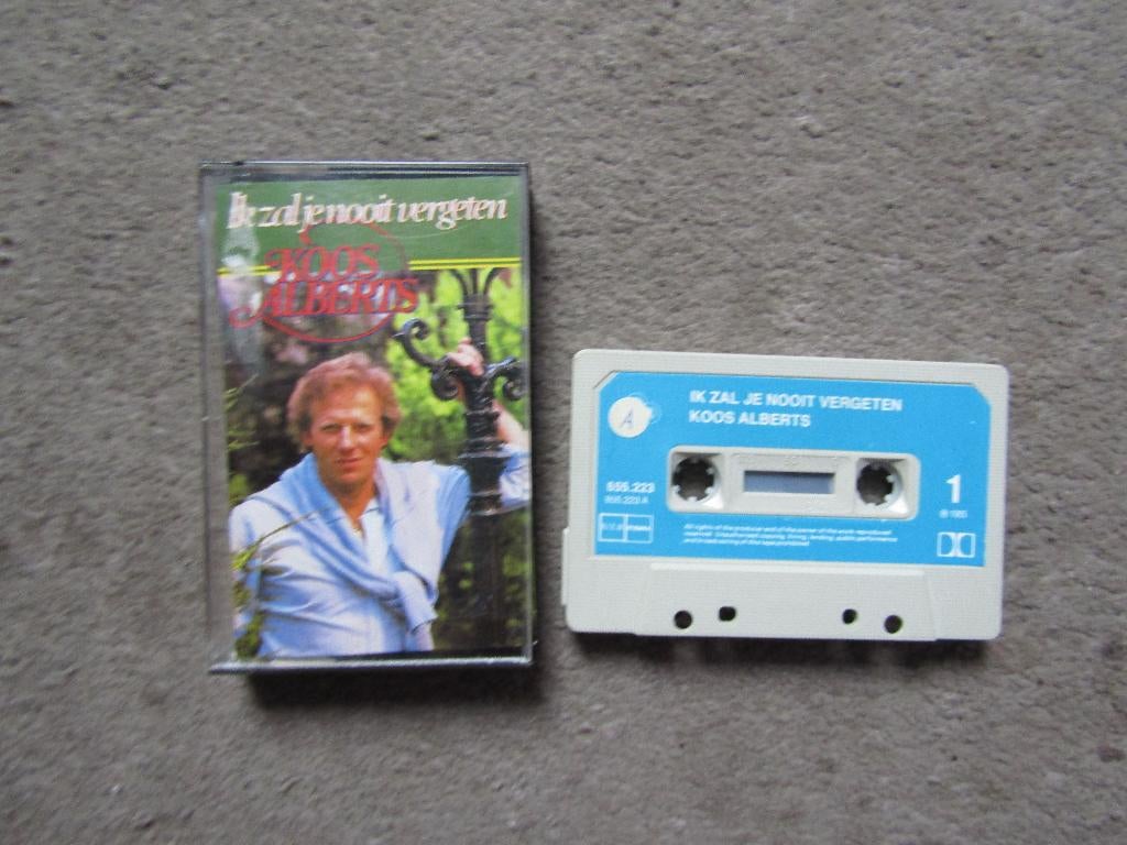 Cassette: Koos Alberts - Ik zal je nooit vergeten, Cd's en Dvd's, Cassettebandjes, Gebruikt, 1 bandje, Ophalen of Verzenden, Origineel