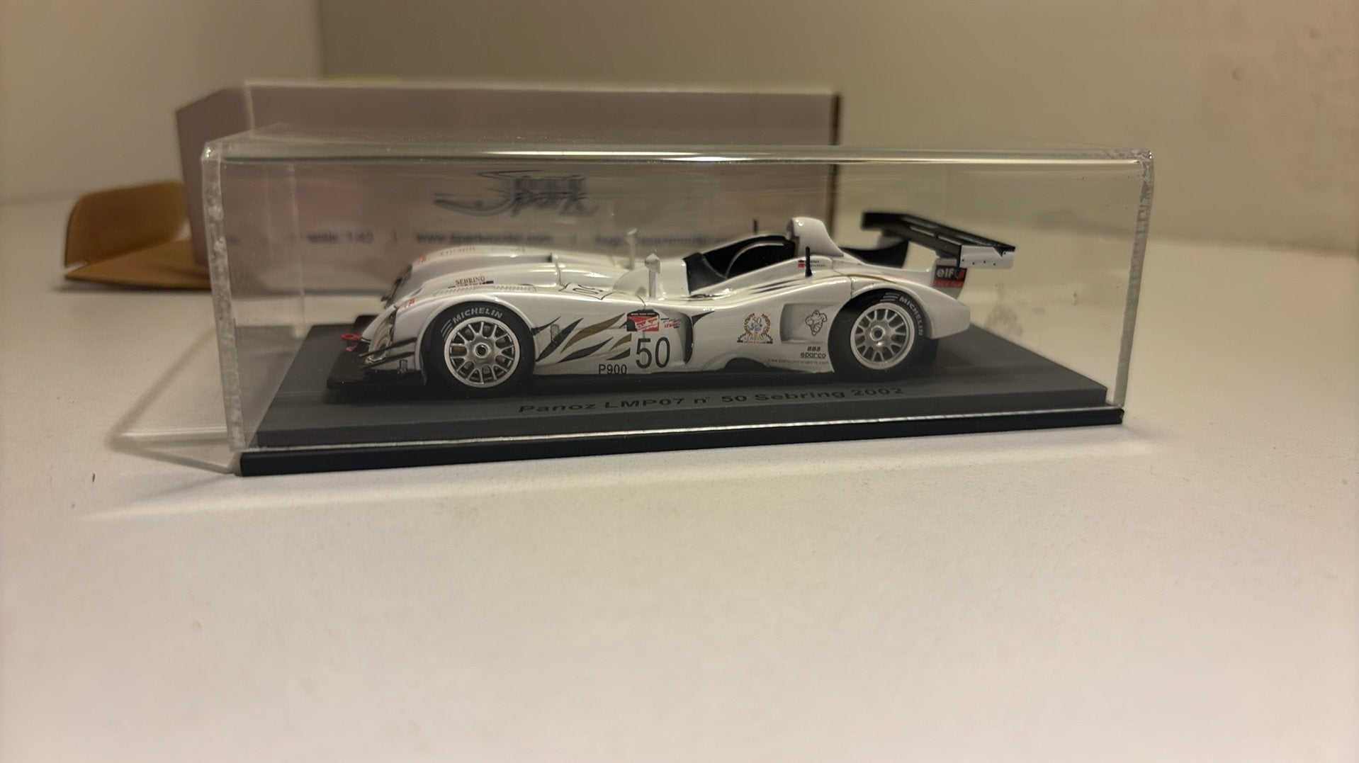Panoz lmp07 #50 sebring 2002 spark 1.43, Overige merken, Auto, Ophalen of Verzenden, A