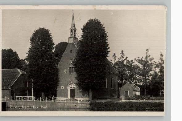 Zuilen Ned Herv Kerk st 1942 uitg Guz Costerus, Verzenden, 1940 tot 1960, Gelopen, Utrecht