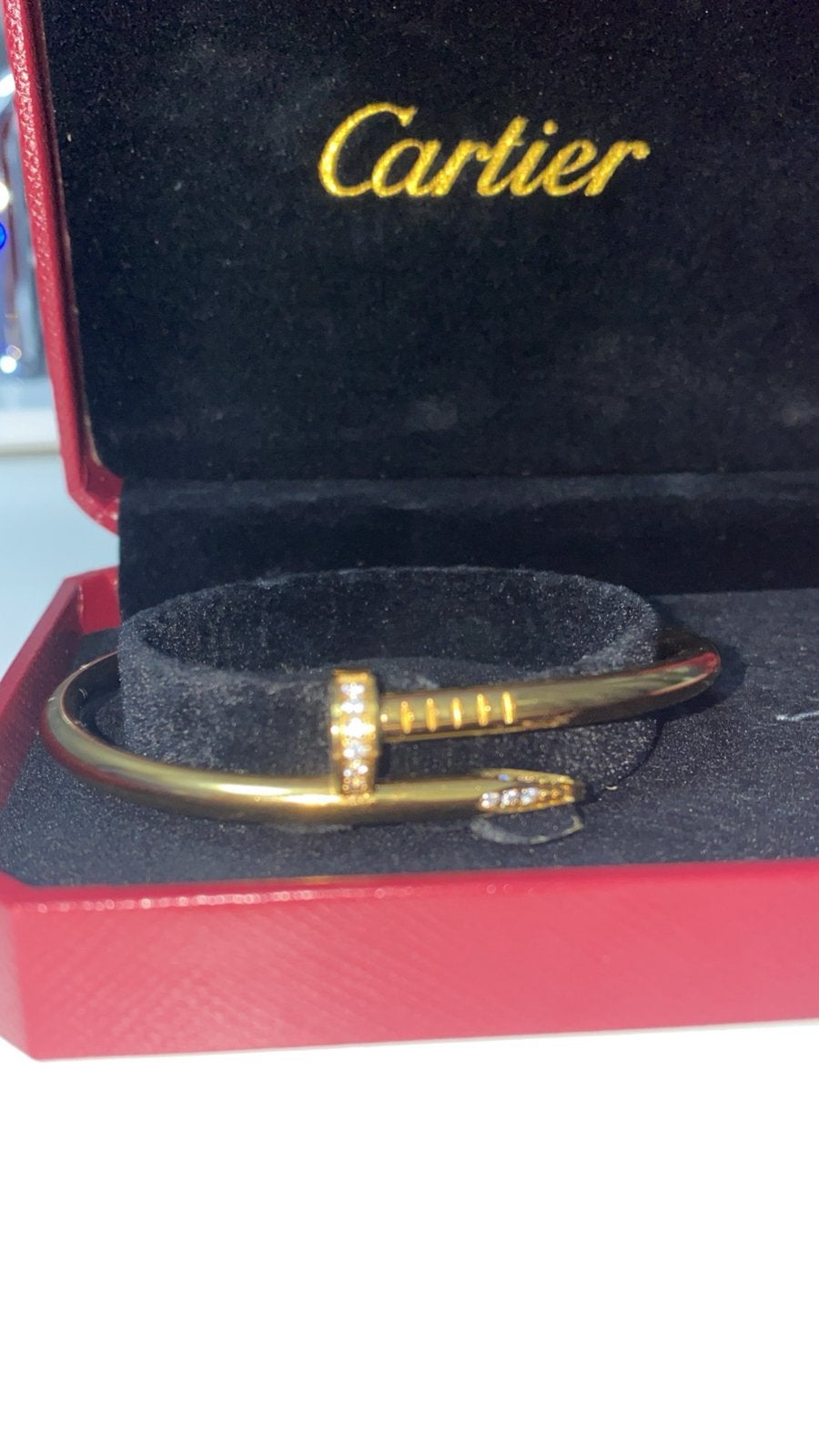 Cartier Juste un Clou Armband Goud met Diamanten, Ophalen of Verzenden, Zo goed als nieuw, Goud, Met edelsteen