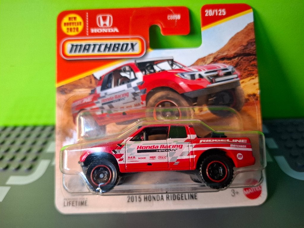 Matchbox 20 - 2015 Honda Ridgeline [rood] 1/64 MIB, Ophalen of Verzenden, Nieuw, Auto