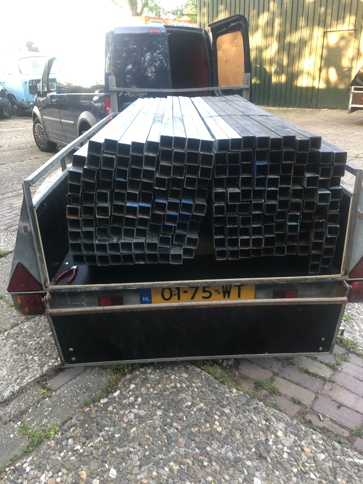 Stalen kokerprofielen 50x50, Ophalen, Gebruikt