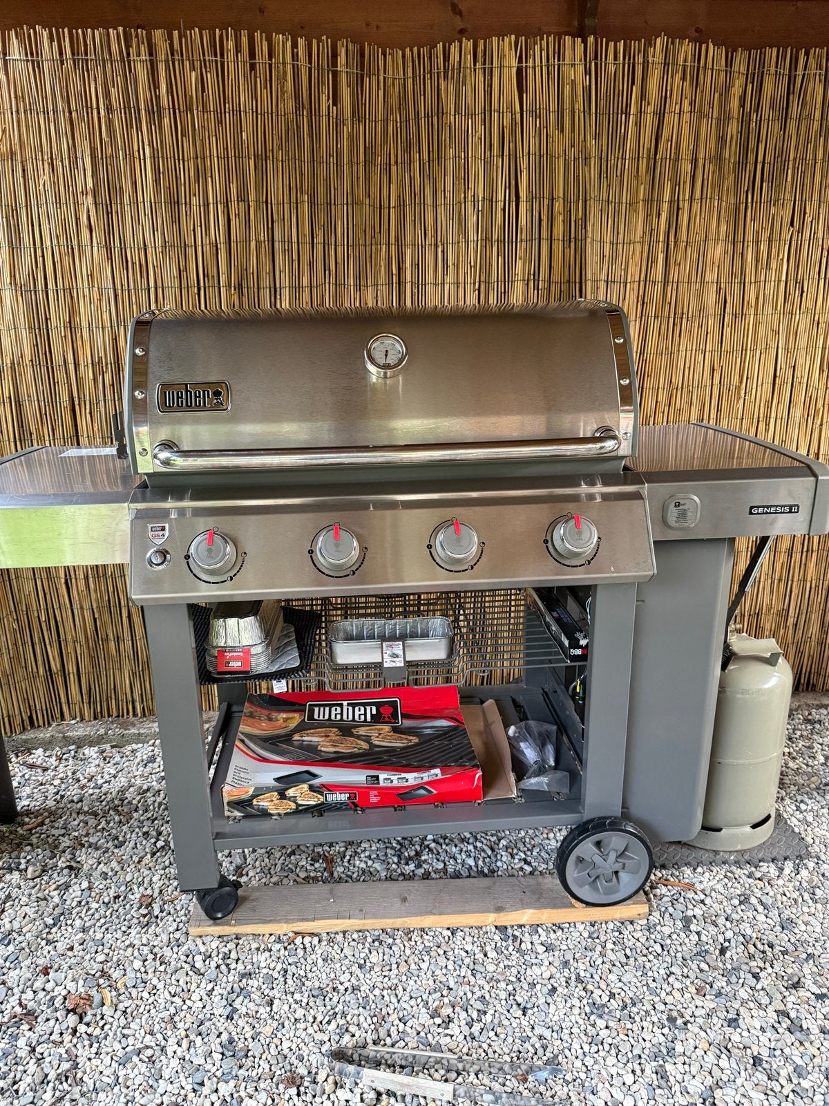 Weber Genesis II GS4 Gasbarbecue met accessoires, Tuin en Terras, Ophalen, Zo goed als nieuw