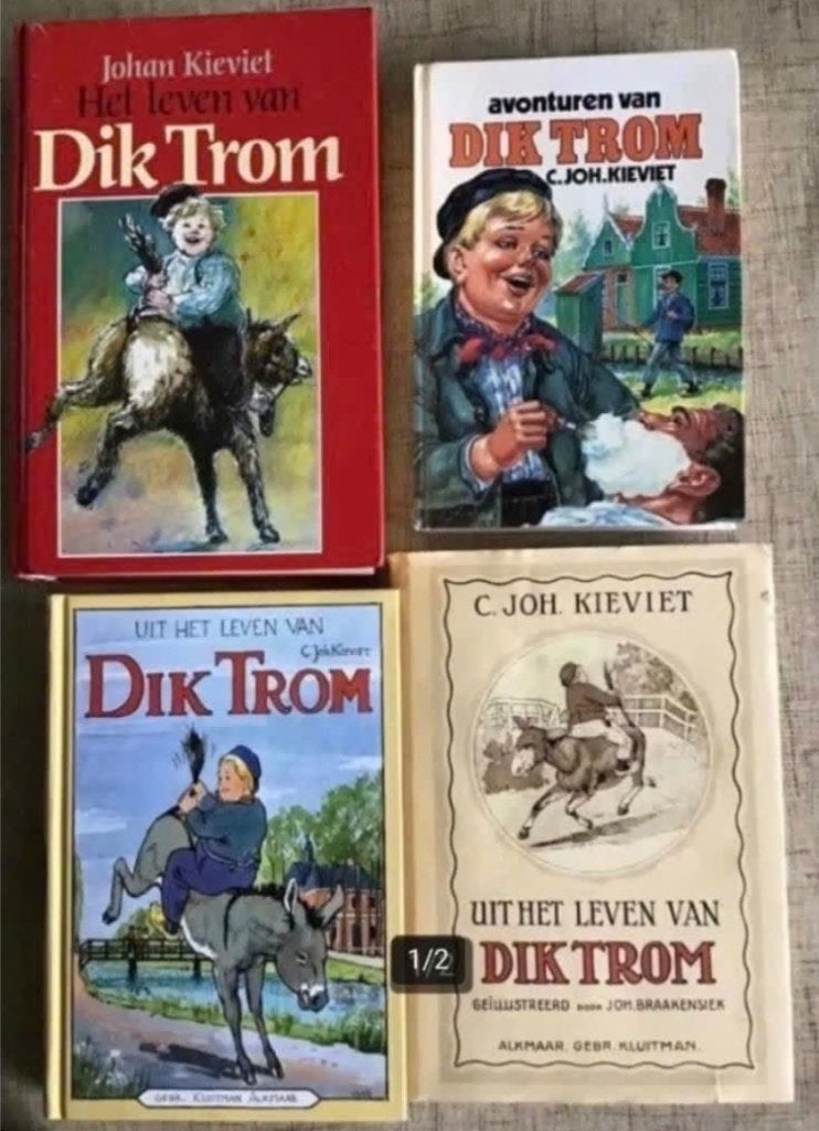 4 uitgaves Dik Trom door C.John Kieviet, Boeken, Ophalen of Verzenden, Zo goed als nieuw, Fictie algemeen
