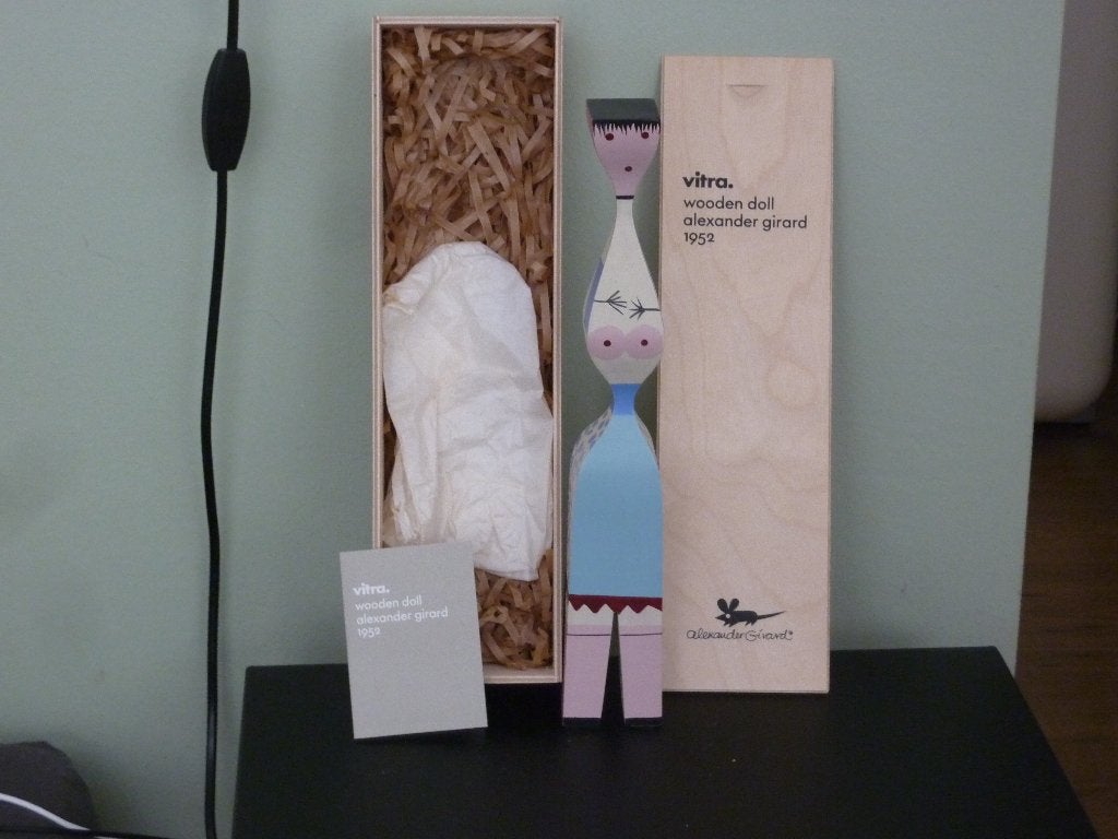 Wooden doll 7, Hout, Meerkleurig, Verzenden, Overige stijlen