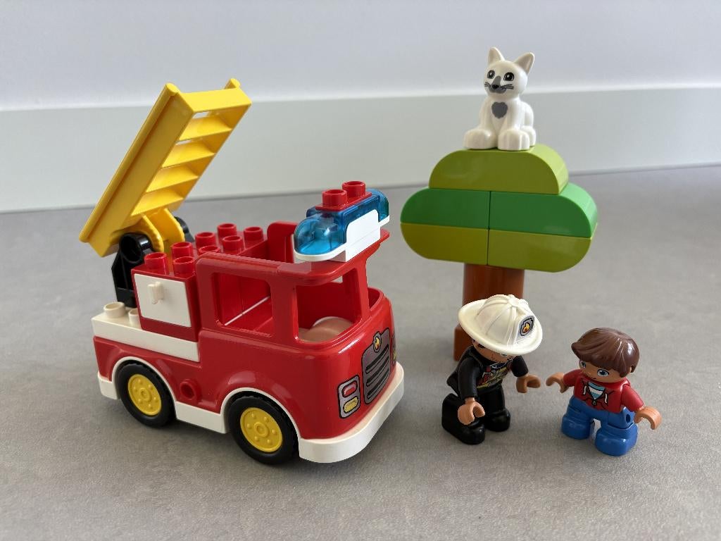 LEGO DUPLO Brandweertruck (10901), Ophalen, Gebruikt, Overige thema's, Compleet
