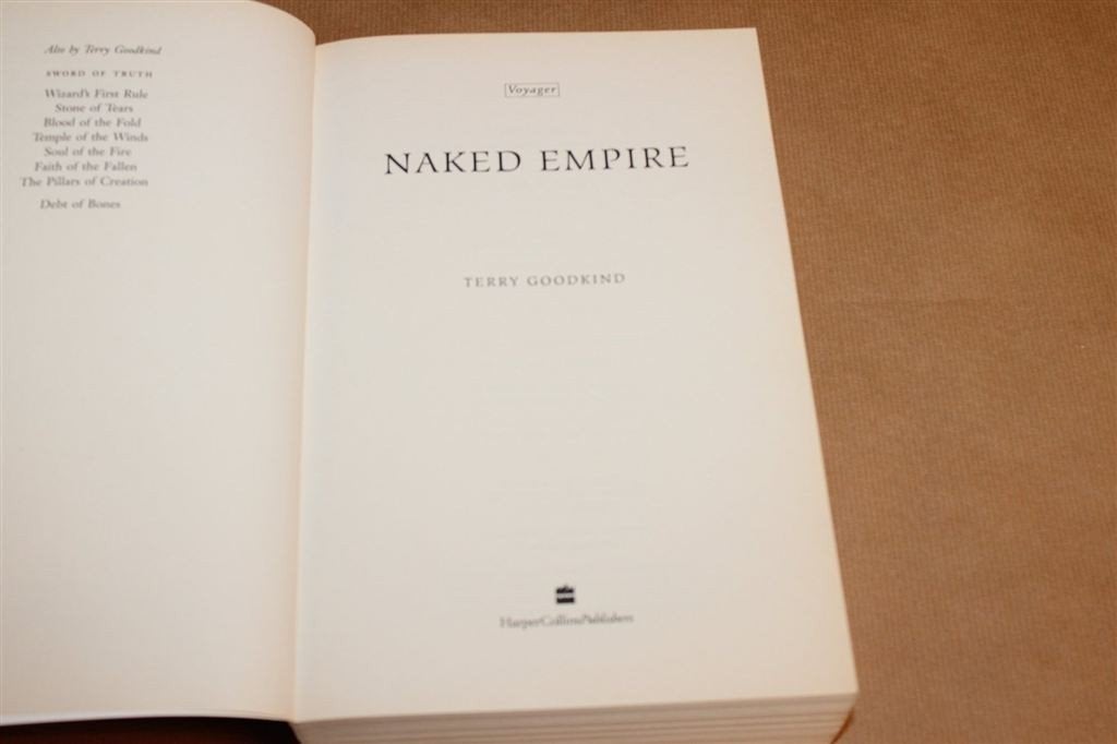 Naked Empire — Terry Goodkind, Sword of Truth 8, Ophalen of Verzenden, Zo goed als nieuw