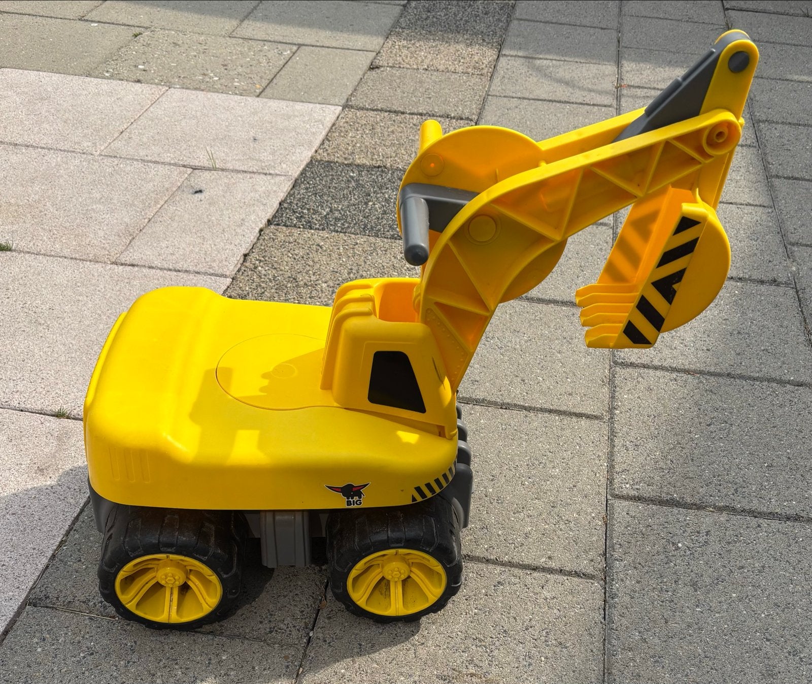 BIG Bobby Digger - Gele Loopgraafmachine voor Kinderen, Ophalen, Gebruikt