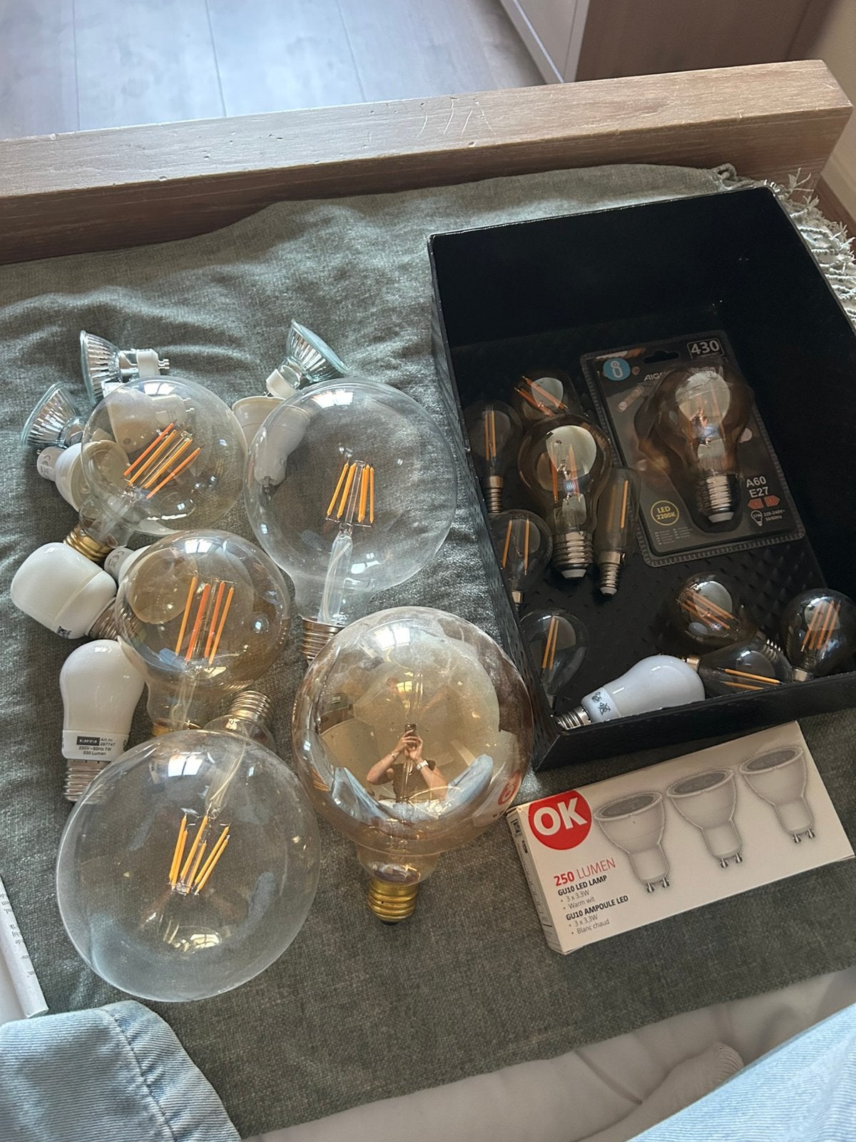 Verschillende losse lampen, Huis en Inrichting, Lampen | Losse lampen, Ophalen, Zo goed als nieuw, E27 (groot), Led-lamp