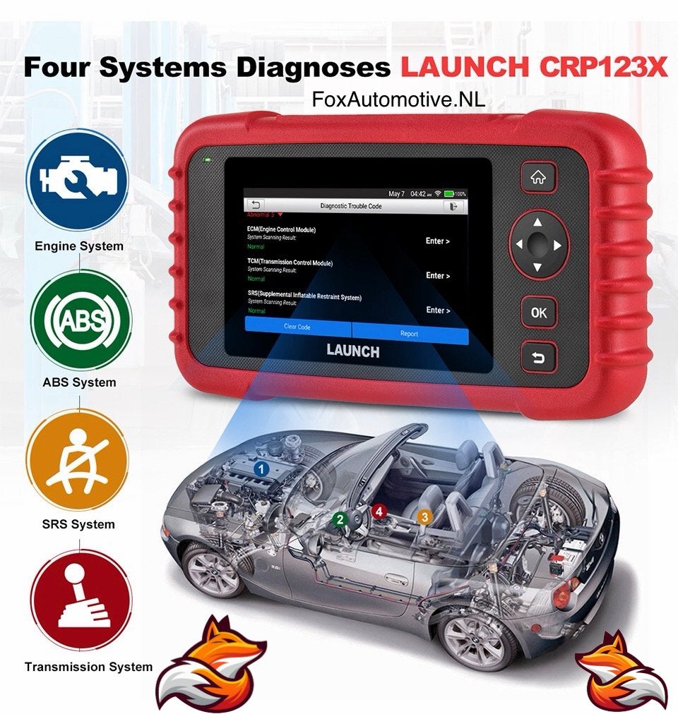 Launch 123 X 123X OBD auto diagnose uitlezen resetten, Ophalen of Verzenden, Zo goed als nieuw