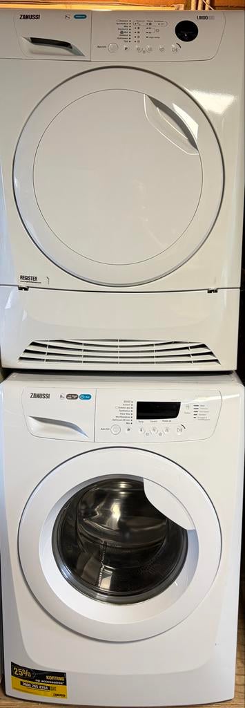 Zanussi Wasmachine Lindo500 9KG & Droger Lindo100 7KG, Witgoed en Apparatuur, 8 tot 10 kg, Ophalen, Gebruikt