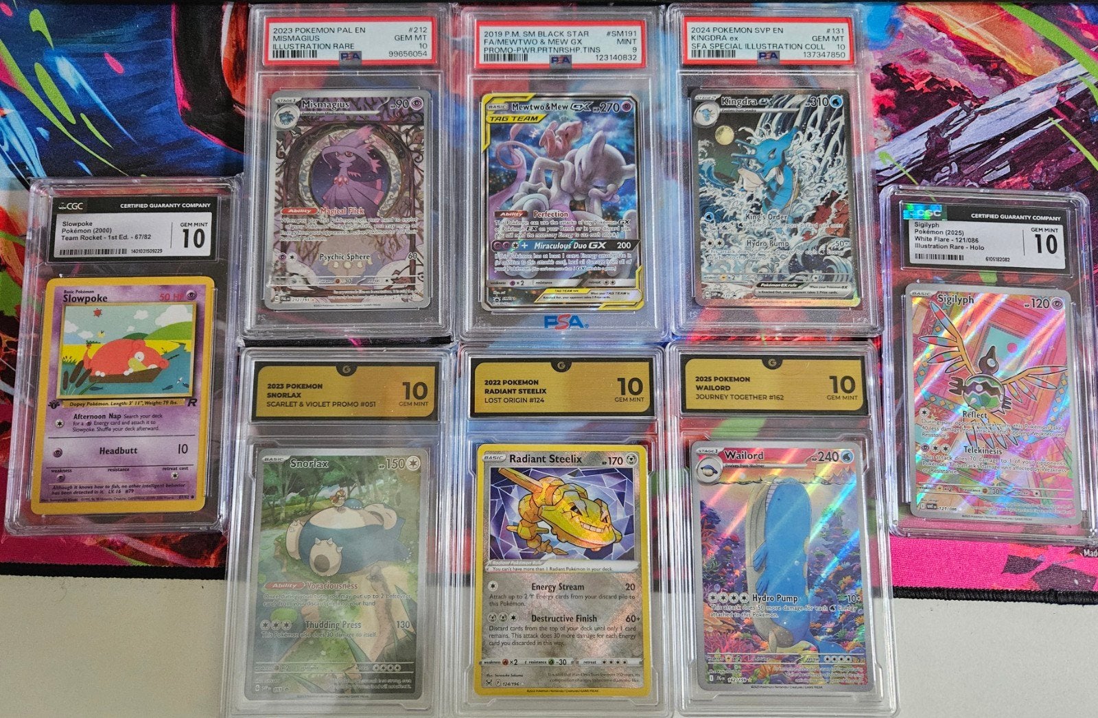 Pokémon PSA/CGC/Global Grading Kaarten - Diverse Graden, Ophalen of Verzenden, Zo goed als nieuw, Meerdere kaarten