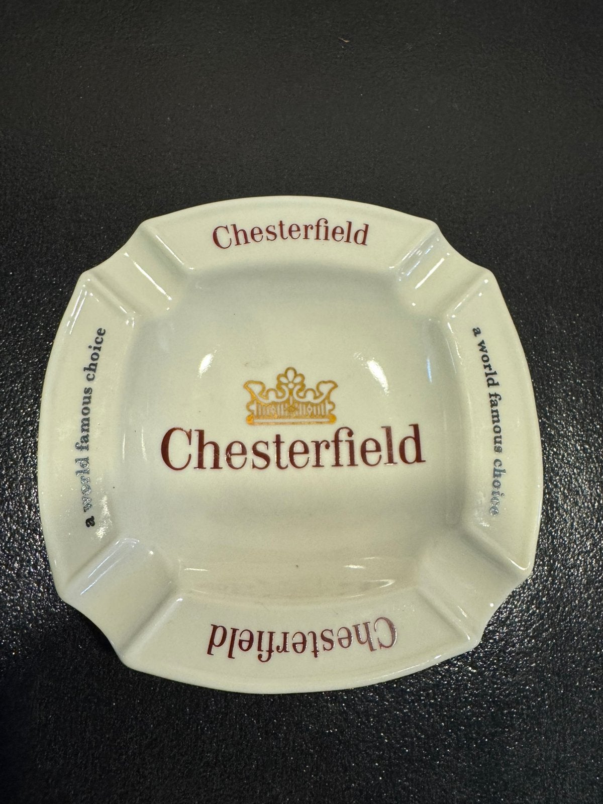 Retro asbak Chesterfield, Verzamelen, Ophalen of Verzenden, Zo goed als nieuw, Asbak