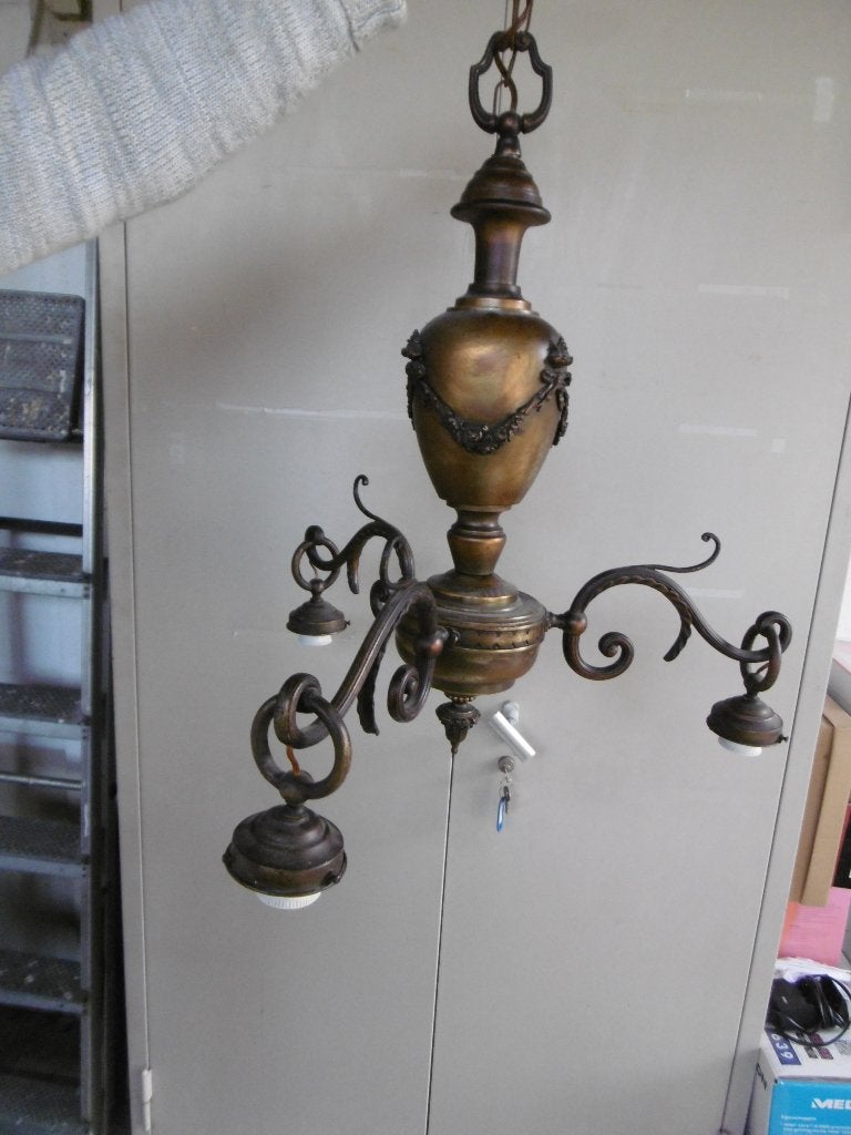 antieke hanglamp, Ophalen of Verzenden