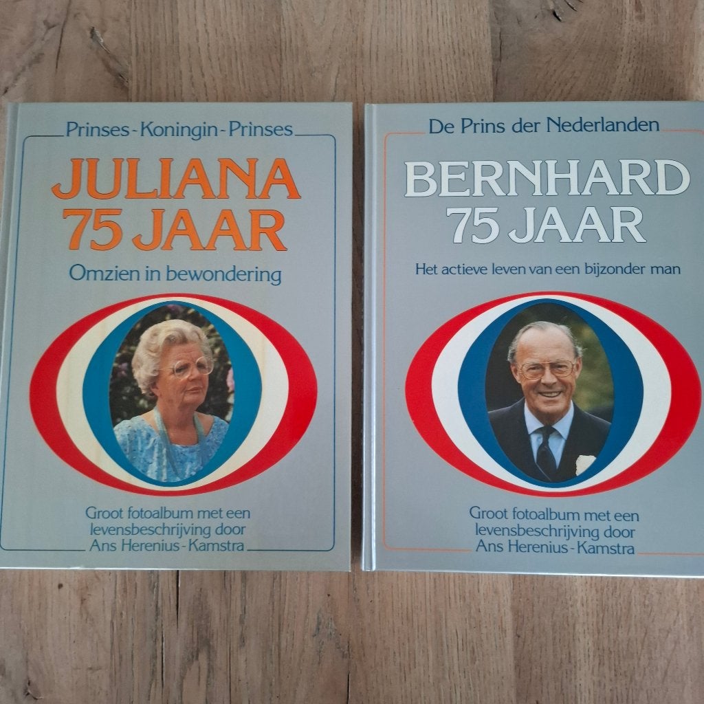 Juliana 75 jaar/ bernhard 75 jaar ans herenius kamstra, Ophalen of Verzenden, Zo goed als nieuw