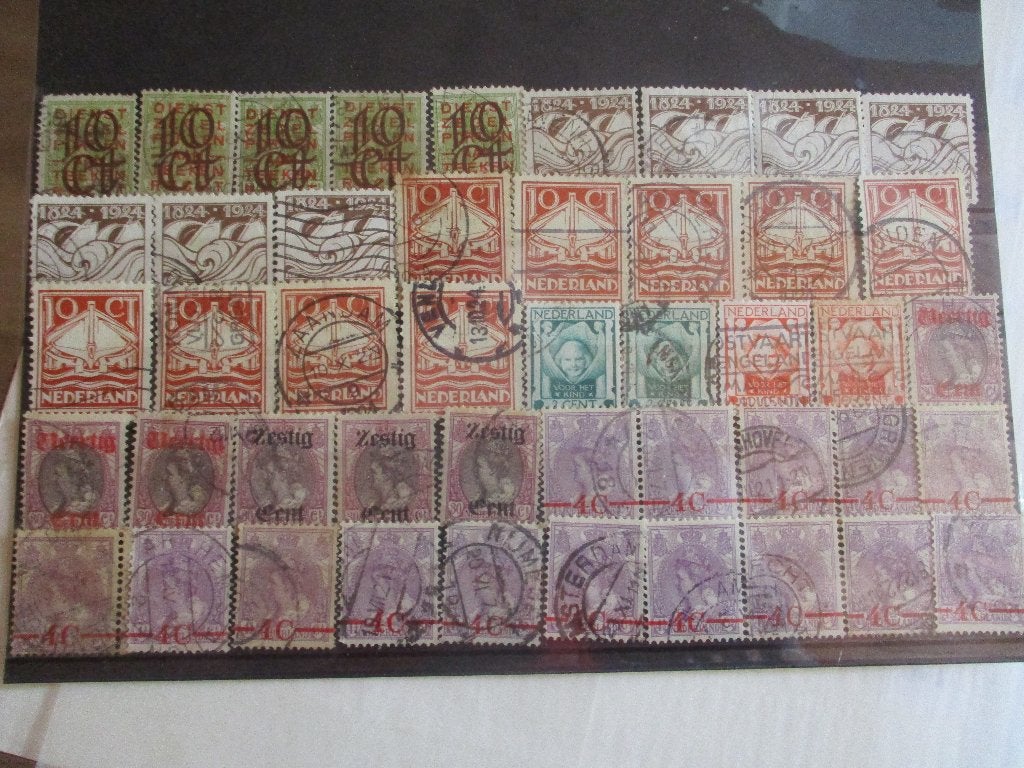 postzegels Nederland kaveltje NVPH 102 tm NVPH 143, Postzegels en Munten, Ophalen of Verzenden, T/m 1940, Gestempeld