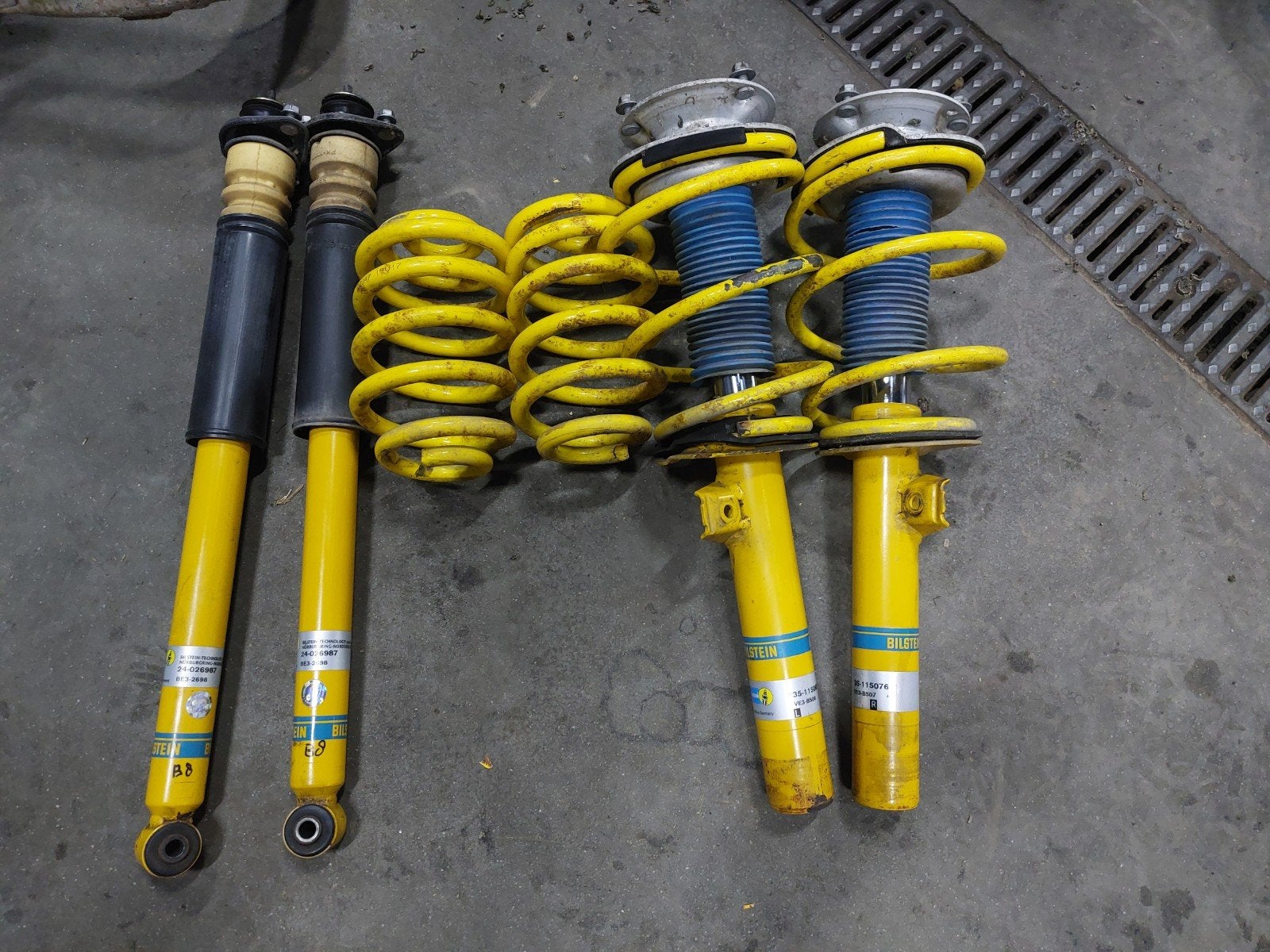 Bilstein B8 verlagingsset compleet met veren BMW E46, Gebruikt, ..., Ophalen of Verzenden, Bilstein