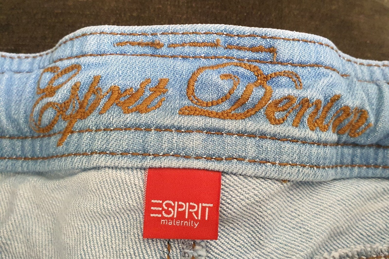 Esprit Maternity 3/4 Zwangerschapsjeans, Ophalen, Blauw, Maat 42/44 (L), Zo goed als nieuw