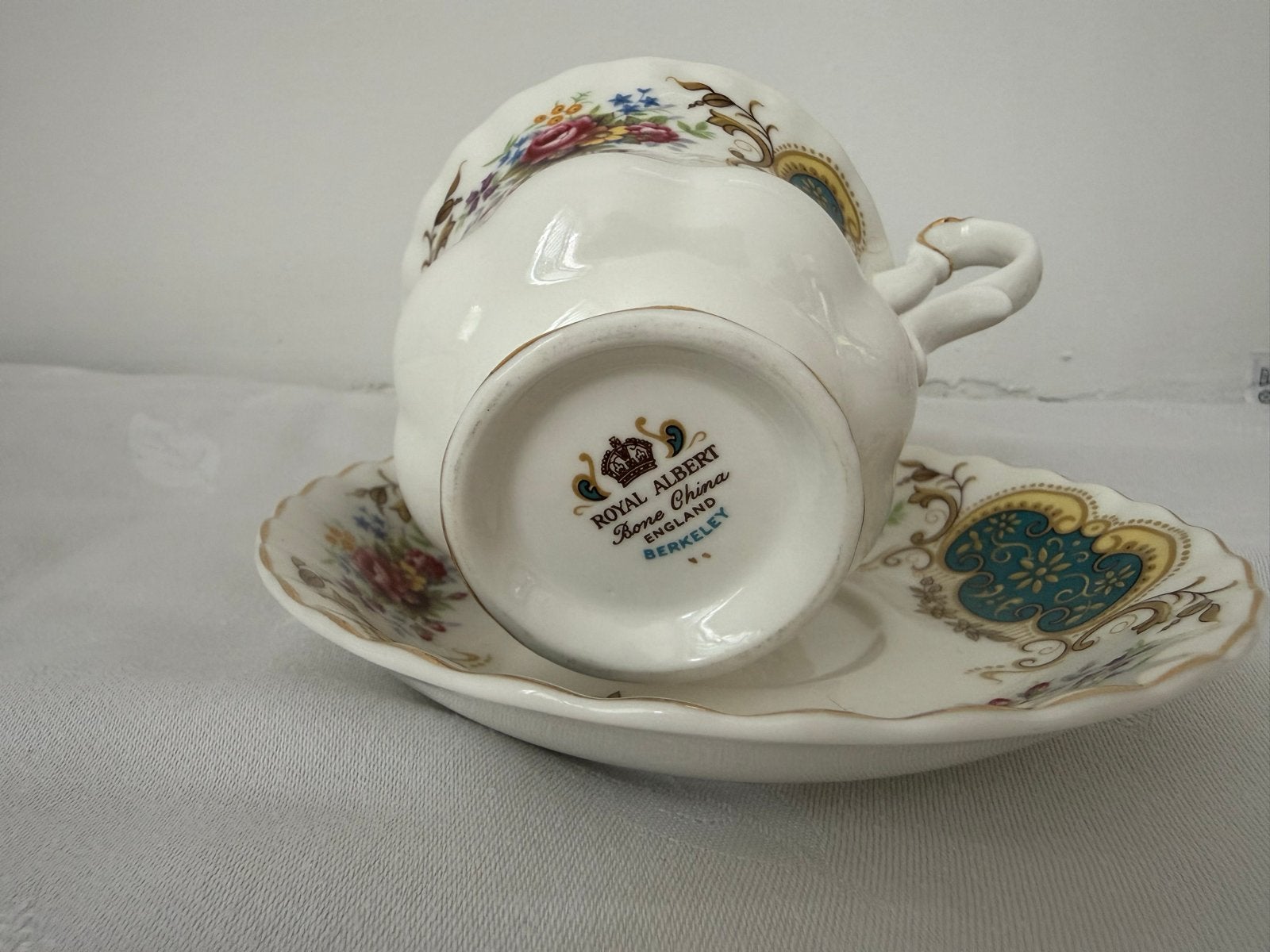 Royal Albert Berkeley Kop en Schotel - Vintage Porselein, Ophalen of Verzenden