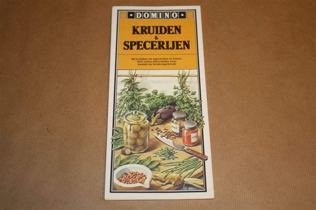 Uitvouwbare informatiefolder Domino Kruiden, specerijen., Ophalen of Verzenden, Zo goed als nieuw