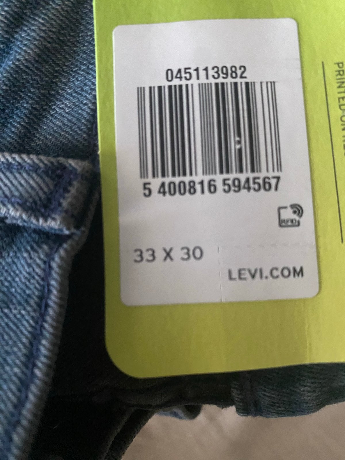 Nieuwe Levi's 511 Slim Jeans - W33 L30, Kleding | Heren, Spijkerbroeken en Jeans, Ophalen, Nieuw, Blauw, W33 - W34 (confectie 48/50)