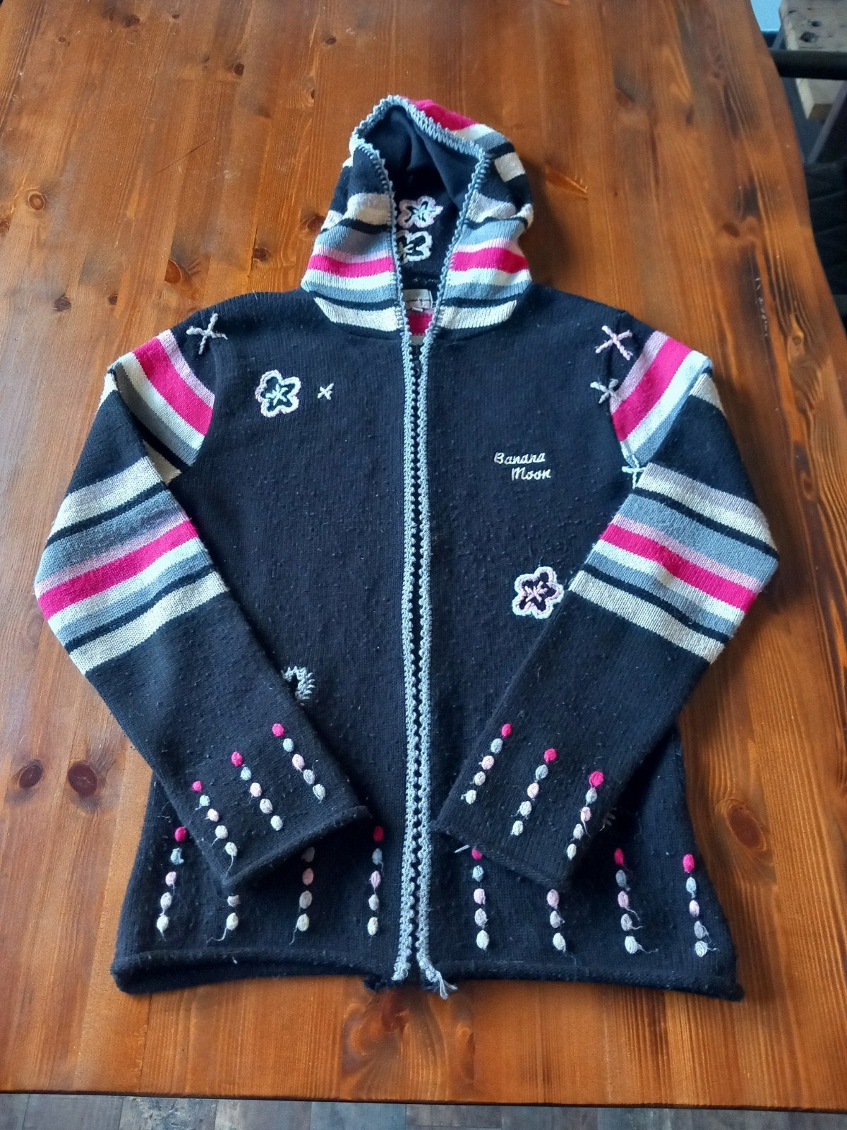 Banana Moon vest met capuchon - Maat XL, Ophalen of Verzenden, Gedragen, Maat 42/44 (L), Meerkleurig