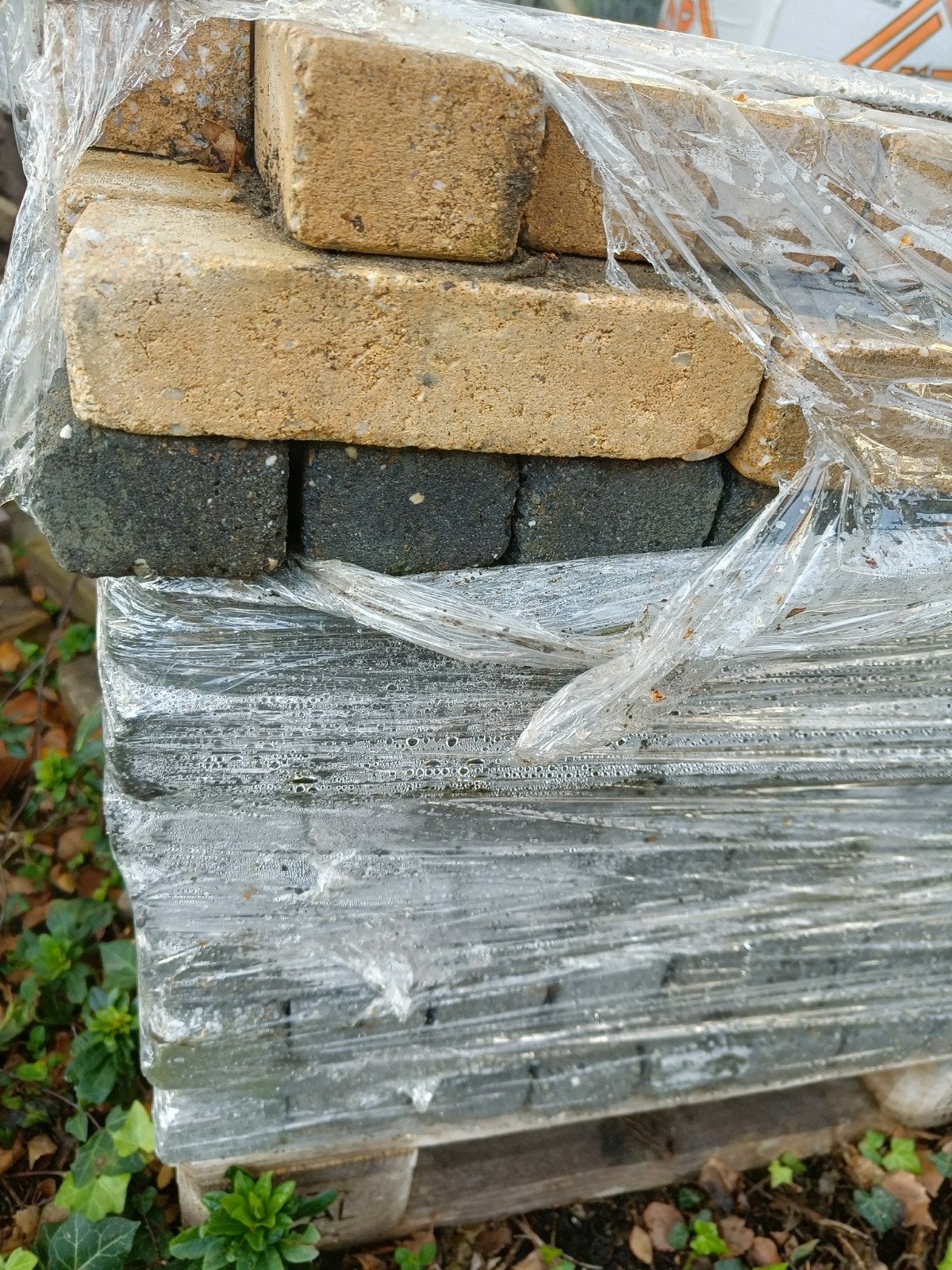 Betonklinkers grijs en geel, Ophalen, Gebruikt, Beton, Klinkers