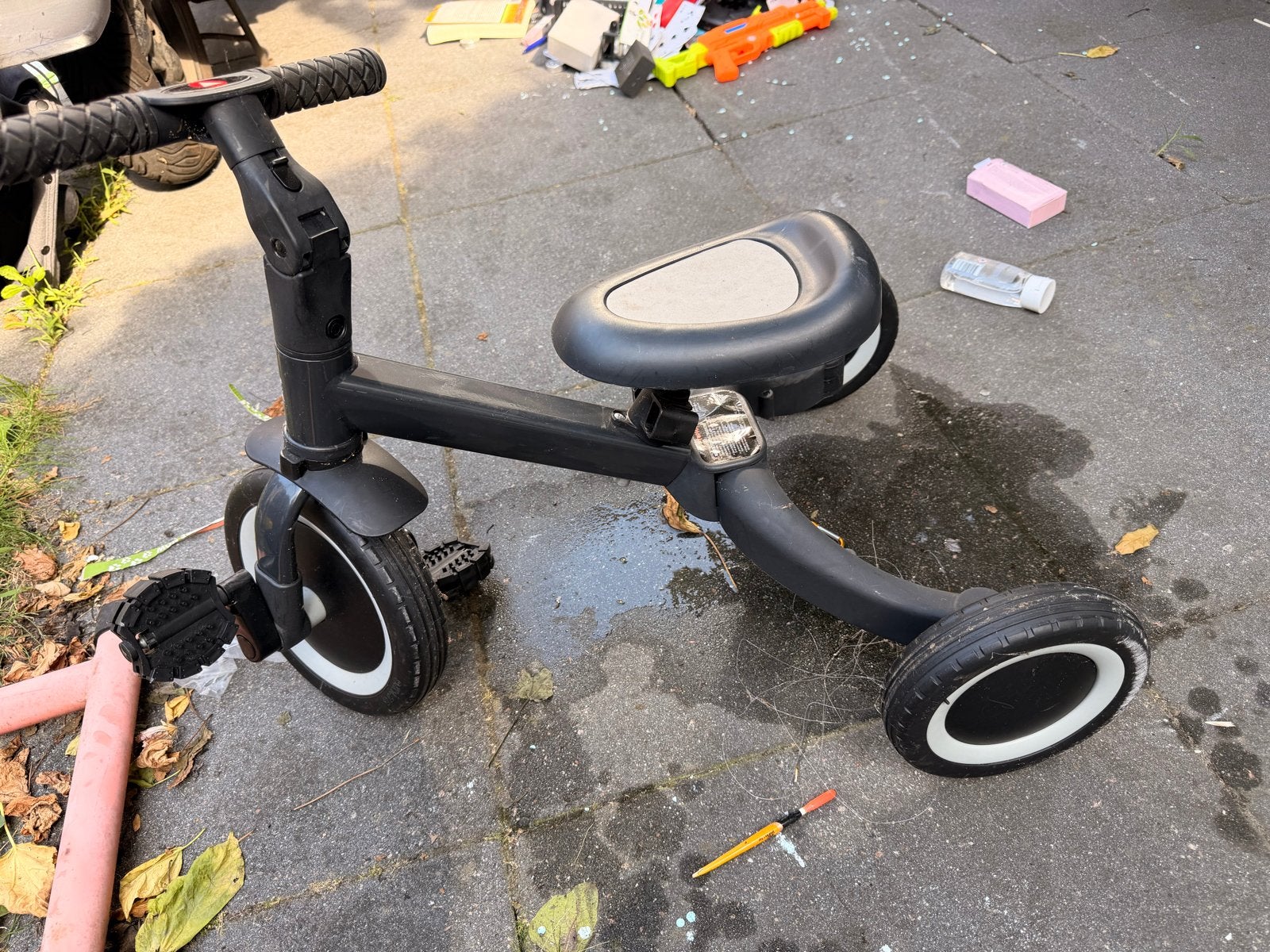 Kinder driewieler/loopfiets 2-in-1, Fietsen en Brommers, Fietsen | Driewielers, Ophalen, Gebruikt, Terugtraprem