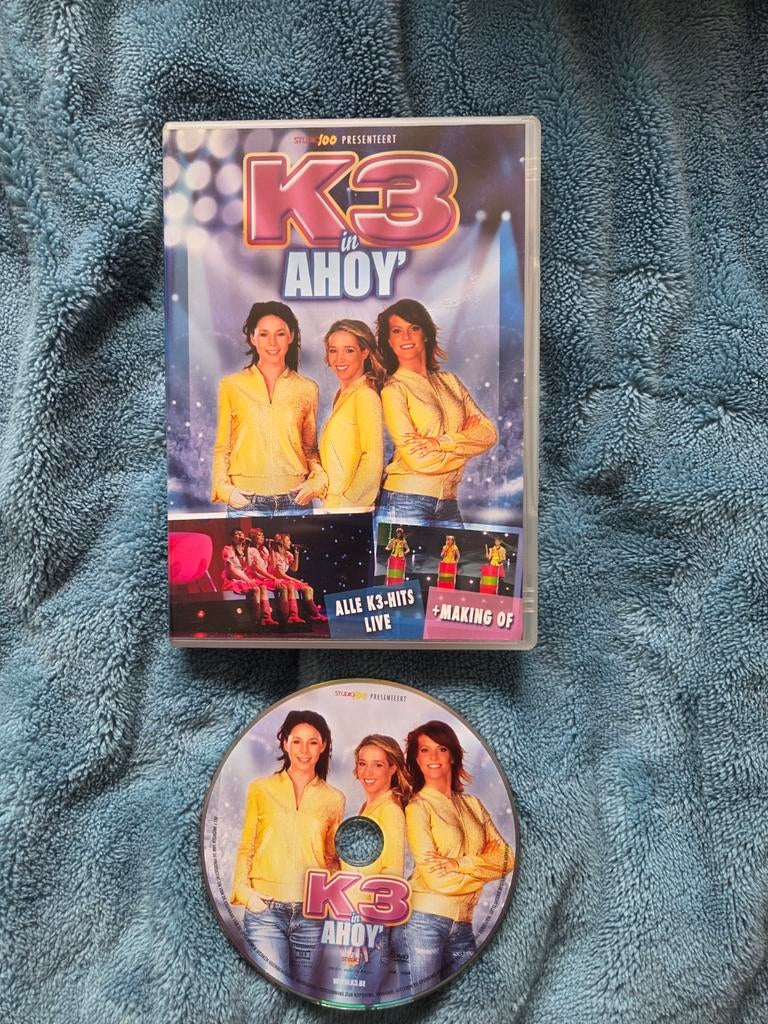 K3 DVD live in Ahoy Karen Kristel Kathleen OG oude, Ophalen of Verzenden, Zo goed als nieuw, Muziek, 6 tot 9 jaar