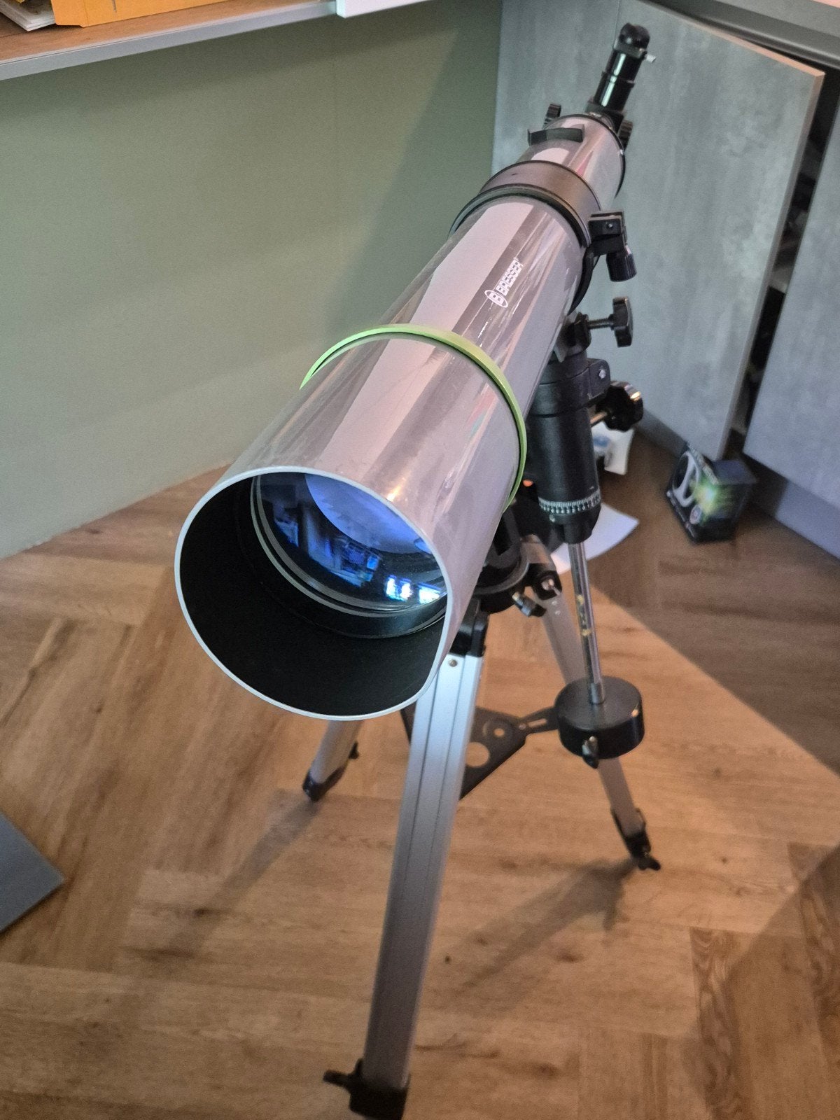 Bresser Refractor Telescoop met Statief - Zo goed als nieuw, Audio, Tv en Foto, Optische apparatuur | Telescopen, Ophalen, Gebruikt