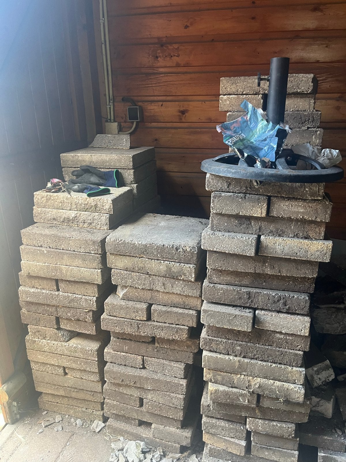 Gratis klinkers / tuintegels, Tuin en Terras, Ophalen, Gebruikt, Klinkers, 10 m² of meer