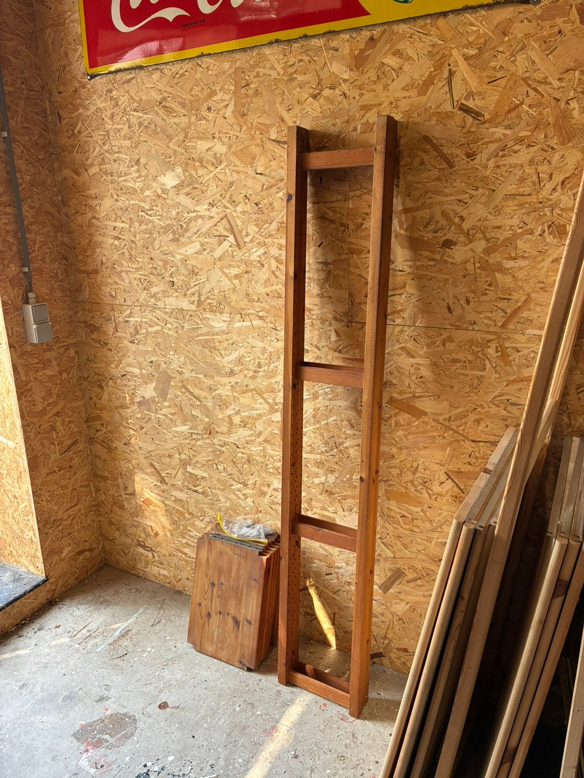 Vintage houten stellingkast IKEA,  jaren 80, Ophalen, Zo goed als nieuw